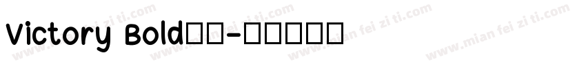 Victory Bold字体字体转换